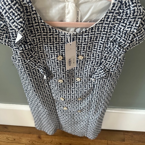 Janie and Jack Black and White Tweed Dress - Picture 4 of 5